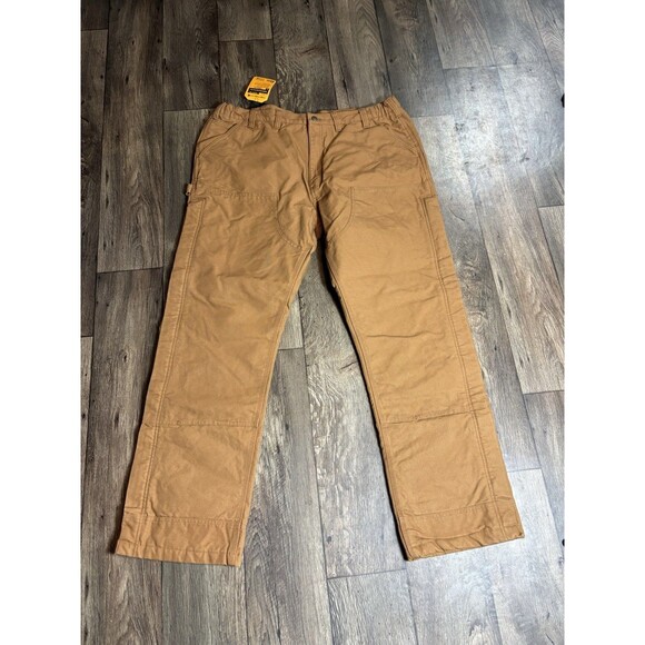 Carhartt Insulated Pants 3M Thinsulate Side Zip Washed Duck OB5471-M Men XL Reg - Picture 1 of 11